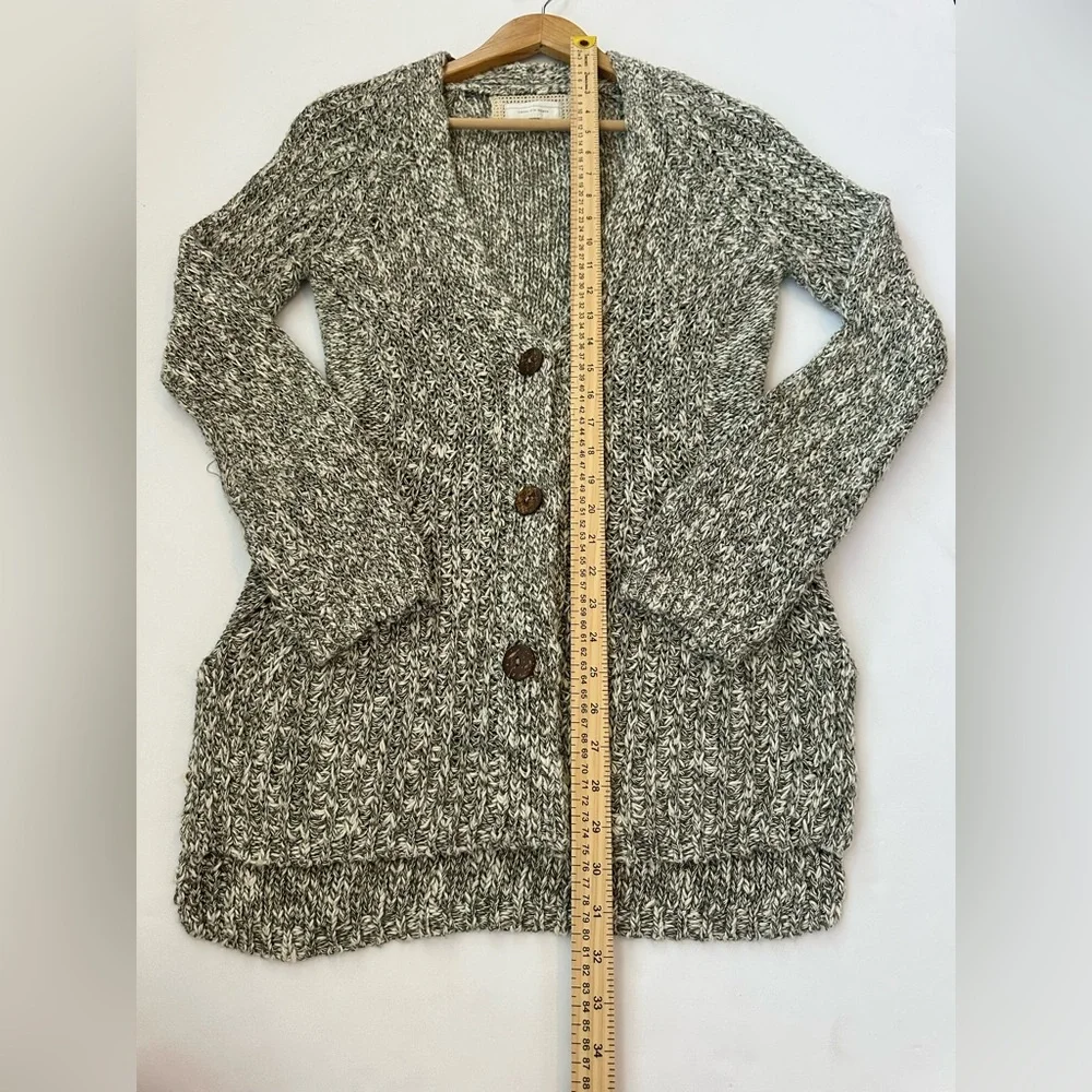 Anthropologie Angel Of The North Women’s S Mori Marled Grey Knit Cardigan - Picture 5 of 6